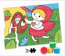 Dječje puzzle do 100 dijelova - Puzzle vymaľovánky Červená Čiapočka Colouring Activities Educa v kufríku 20 dielov-maľovanie prstami 24*34 cm od 3 rokov EDU18210_0