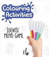Memory - Je de Memory Contes activités de coloriage d'Educa dans un coffret de 18 pièces, avec des marqueurs de couleur_1