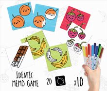 Jucării de memorie - Pexeso autocolante Obiecte Colouring Activities în valiză Educa 18 piese - colorare cu carioci_0
