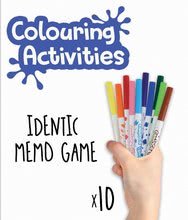 Igre memorije - Memory bojanke Predmeti Colouring Activities u kovčegu Educa 18 dijelova - bojanke s flomasterima_1
