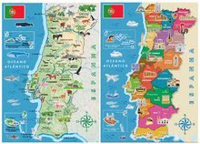 Gyerek puzzle 100-300 darabos - Puzzle Distritos Portugália térképe Educa 2x100 darabos 6 évtől_0