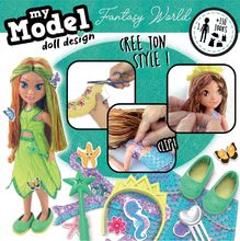 Kézimunka és alkotás - Kreatív alkotás My Model Doll Design Fantasy World Educa készíts saját játékbabát strand ruhában 5 modell 6 éves kortól_0