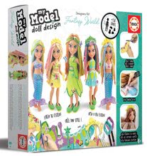 Kézimunka és alkotás - Kreatív alkotás My Model Doll Design Fantasy World Educa készíts saját játékbabát strand ruhában 5 modell 6 éves kortól_3