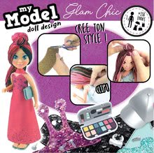 Ročno delo in ustvarjanje - Ustvarjalna igra My Model Doll Design Glami Chic Educa izdelaj lastne elegantne punčke 5 modelov od 6 leta_0