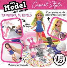 Ročno delo in ustvarjanje - Ustvarjalna igra My Model Doll Design Casual Style Educa izdelaj si lastne mestne punčke 5 modelov od 6 leta_1