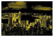 Świecące puzzle - Puzzle neónowe Hong Kong Skyline Educa 1000 części i klej Fix od 11 lat_1
