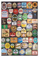 Puzzle 1500 dielne -  NA PREKLAD - Puzzle Etiquetas de cerveza Collage Educa 1500 piezas y pegamento Fix desde 11 años_0