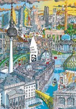 Dječje puzzle od 100 do 300 dijelova - Set Puzzle Citypuzzles Carlo Stanga Educa 6x200 dijelova - Rome, Berlin, London, Paris, New York, Barcelona ilustrator od 8 godina_2