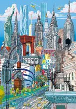 Dječje puzzle od 100 do 300 dijelova - Set Puzzle Citypuzzles Carlo Stanga Educa 6x200 dijelova - Rome, Berlin, London, Paris, New York, Barcelona ilustrator od 8 godina_5