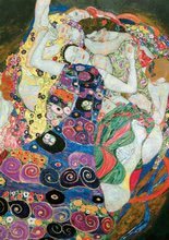 1000 darabos puzzle - Puzzle El Beso + La Virgen Gustav Klimt Educa 2x1000 darabos és fix ragasztó 11 évtől_1