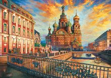 Puzzles 1500 pièces - Puzzle Saint-Pétersbourg Educa, 1500 pièces et une colle spéciale Fix, à partir de 11 ans_0