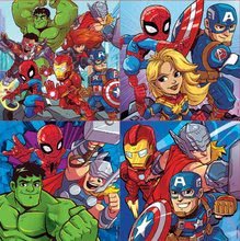 Puzzles évolutifs pour enfants - Puzzle Progressif 4 en 1 Marvel Super Héros Aventures Educa 12-16-20-25 pièces_0