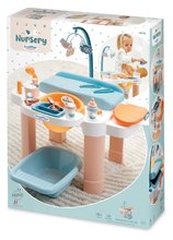 Domečky pro panenky - Pečovatelský stolek pro panenku Nursery Écoiffier 13 doplňků s vaničkou od 18 měsíců_0
