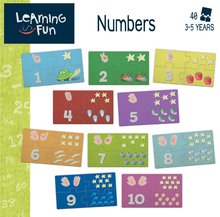 Jocuri de societate în limbi străine - Joc educativ pentru cei mici Numbers Educa Învățăm cifrele de la 1-10 cu imagini 40 piese_0