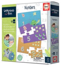 Cizojazyčné společenské hry - Naučná hra pro nejmenší Numbers Educa Učíme se čísla od 1–10 s obrázky 40 dílů_3