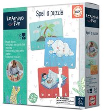Idegennyelvű társasjátékok - Oktatójáték legkisebbeknek Spell a Puzzle Educa Tanuljunk angolul képekkel 76 darabos 5 évtől_2