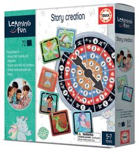 Gesellschaftsspiele in Fremdsprachen - Lernspiel für die Kleinsten Story Creation Educa Wir lernen Märchen zu erfinden mit Bildern aus 72 Teilen ab 5 Jahren_1