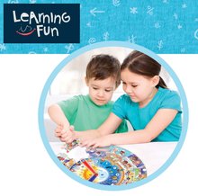 Gesellschaftsspiele in Fremdsprachen - Lernspiel für die Kleinsten Wie spät ist es? Educa Wir lernen den Umgang mit Uhren mit Bildern, 39 Teile ab 5 Jahren_2