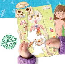 Giochi da tavolo in lingua straniera - Gioco educativo per bambini The Human Body Educa Imparariamo l'anatomia del corpo umano con immagini 99 pezzi dai 4 anni_0