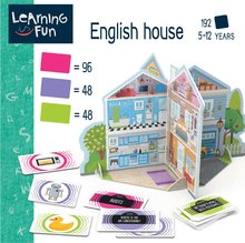 Cizojazyčné společenské hry - Naučná hra pro nejmenší English House Educa Učíme se výbavu rodinného domu v angličtině s obrázky 192 dílů od 5–12 let_0