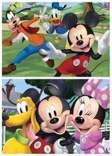 Dřevěné Disney puzzle - Dřevěné puzzle Mickey&Friends Educa 2 x 50 dílků od 5 let_0