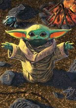 1000 delne puzzle - Puzzle Baby Yoda The Mandalorian Educa 1000 delov in Fix lepilo od 11 leta_0