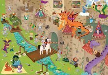 Puzzles pour enfants jusqu'à 100 pièces - Puzzle Détective - Château médiéval Educa Recherchez 30 objets sur 50 pièces, à partir de 4 ans_1