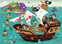 Otroške puzzle do 100 delov - Puzzle gusarska ladja Detectives Pirates Boat Educa poišči 30 predmetov 50 delne od 4 leta_0