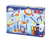 Spielhäuser mit Klettergerüst - Set Häuschen mit einem Gartenrestaurant Chef House DeLuxe Smoby und ein Klettergerüst mit Sandkasten und Rutsche und Sportspielen im Garten_37