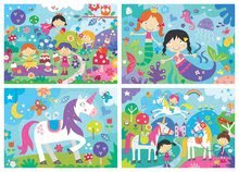 Puzzle progressivo per bambini - Puzzle fiabe Fantasy Friends Progressive Educa bambini allegri 20-40-60-80 pezzi dai 4 anni_0