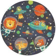 Gyerek puzzle 8 - 99 darabos - Puzzle legkisebbeknek kerek The Space Round Educa állatok az űrben 28 darabos 48 cm átmérővel_0
