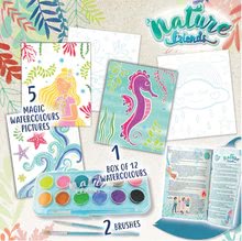 Ručné práce a tvorenie - Kreatívne tvorenie Nature Friends Magic Watercolor Art Educa morská princezná s vodovými farbami od 7 rokov_1