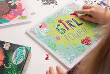 Lucru manual și creație - Joc creativ Nature Friends Sequin Art Educa prințesa florală cu 800 de pietricele in 7 culori de la 7 ani_0