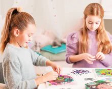 Prace ręczne i tworzenie - Kreatywne tworzenie Nature Friends Sequin Art Educa księżniczka w kwiaty z 800 brokatami w 7 kolorach od 7 roku życia_1