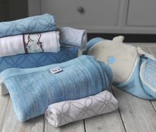 Dětské deky - Pletená deka pro nejmenší Joy toTs-smarTrike 100% přírodní bavlna modrá od 0 měsíců_2