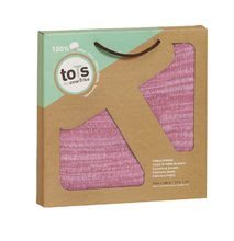 Detské deky - Pletená deka pre najmenších Joy toTs-smarTrike 100% prírodná bavlna ružová od 0 mesiacov_0