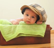 Couvertures pour enfants - Couverture tricotée pour les plus petits Joy toTs-smarTrike 100% coton naturel vert de 0 mois_2