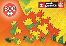 1000 darabos puzzle - Puzzle Sunflower Round Educa 800 darabos és Fix ragasztó 11 évtől_2