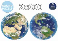 Puzzle 1000-dijelne - Puzzle Planet Earth Round Educa 2x 800 dijelova i Fix ljepilo od 11 godina_1