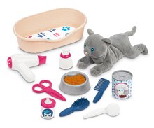 Kozmetična mizica za otroke - Kotiček za nego mucke Cat Care and Grooming Écoiffier z ležiščem in 9 kozmetičnimi dodatki od 18 mes_0