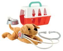 Lekárské vozíky pre deti - Lekársky košík Écoiffier pre psíka s mištičkou a lekárskymi doplnkami od 18 mes_1