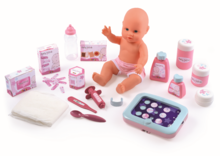 Pătuţuri si leagăne de jucărie - Centru bebe pentru păpuşă Baby Nurse Smoby cu tabletă electronică, cu păpuşă de 32 cm şi cu 22 de accesorii_5