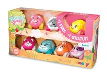 Produse vechi - Set cu 6 mașinuțe de jucărie, care se rulează Animal Planet Smoby + cadou - animale de pe fermă 7 cm de la 12 luni_3