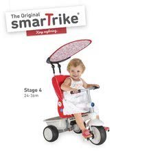 Tricikli za djecu od 6 mjeseci - Tricikl Recliner 4u1 smarTrike bordo-sivi s podesivim naslonom i suncobranom od 6 mjeseci_4
