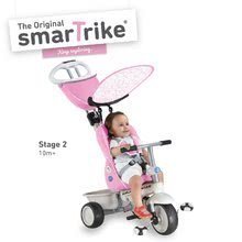 Tricikli za djecu od 6 mjeseci - Tricikl Recliner 4u1 smarTrike ciklama-sivi s podesivim naslonom od 6 mjeseci_1