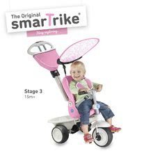 Tricikli za djecu od 6 mjeseci - Tricikl Recliner 4u1 smarTrike ciklama-sivi s podesivim naslonom od 6 mjeseci_2