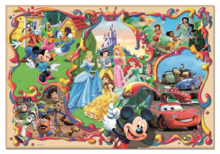 Puzzle 1000 dielne - Puzzle Disney Family Worlds Educa 1000 dielov od 12 rokov_0