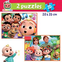 Dětské puzzle do 100 dílků - Puzzle Cocomelon Educa 2 x 20 dílků od 4 let_0