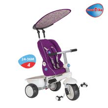 Triciclete de la 6 luni - Tricicletă Recliner 4 în 1 smarTrike cu spătar pliabil Purple mov cu husă de ploaie de la 6 luni_3