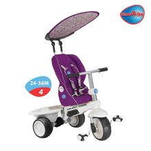 Triciclete de la 6 luni - Tricicletă Recliner Toybar 4 în 1 smarTrike cu spătar reglabil gri-mov de la 6 luni_1
